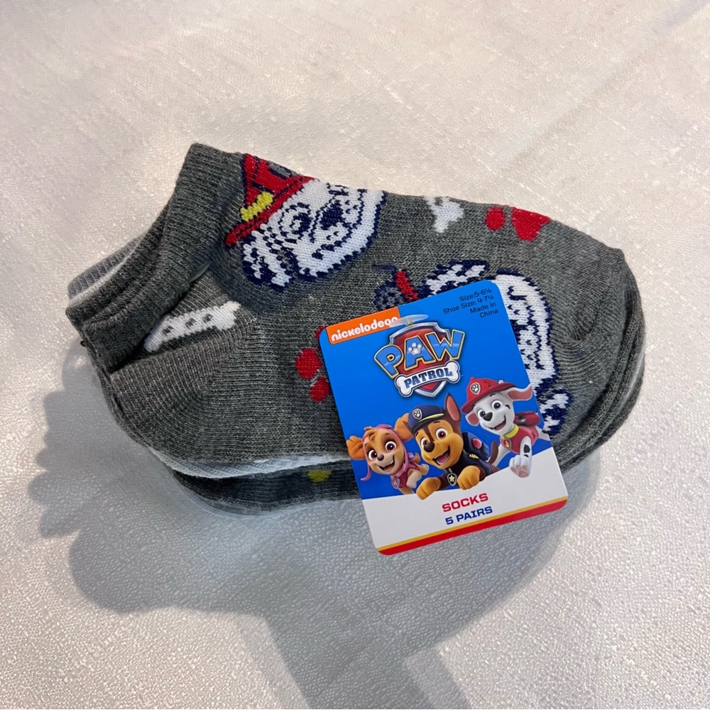 NWT 5 Pair of Paw Patrol Socks